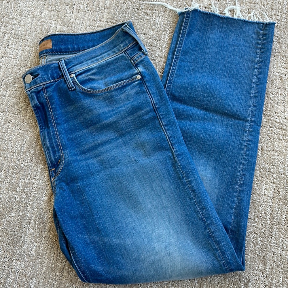 MOTHER Women's Straight Leg Jeans - Blue